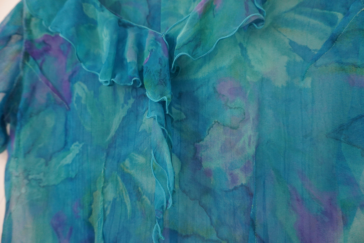 Top bleu en chiffon – BY SARLOTTE