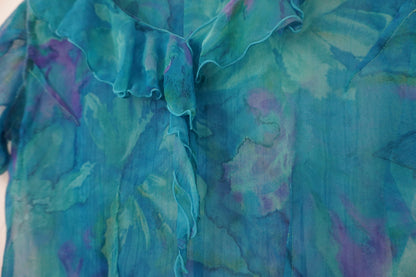 Top bleu en chiffon – BY SARLOTTE