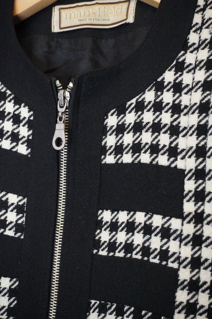 Veste tweed noir et blanc – by Zainab