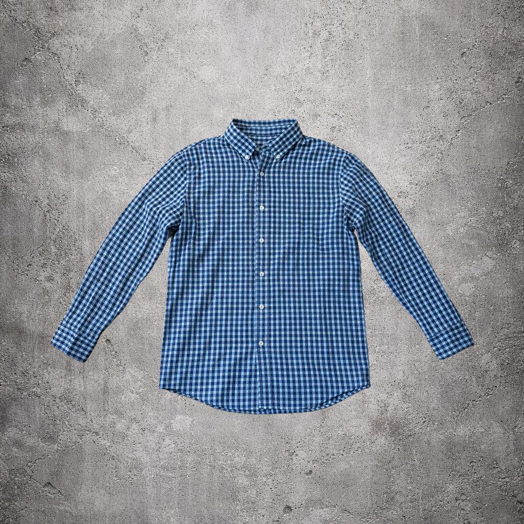 Chemise à carreaux bleus et blancs - Chaps - Taille XL