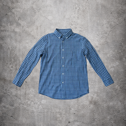 Chemise à carreaux bleus et blancs - Chaps - Taille XL