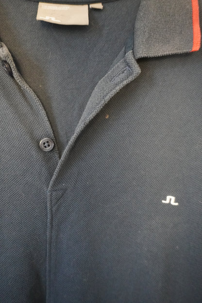 Polo bleu marine en coton – BY ZAINAB