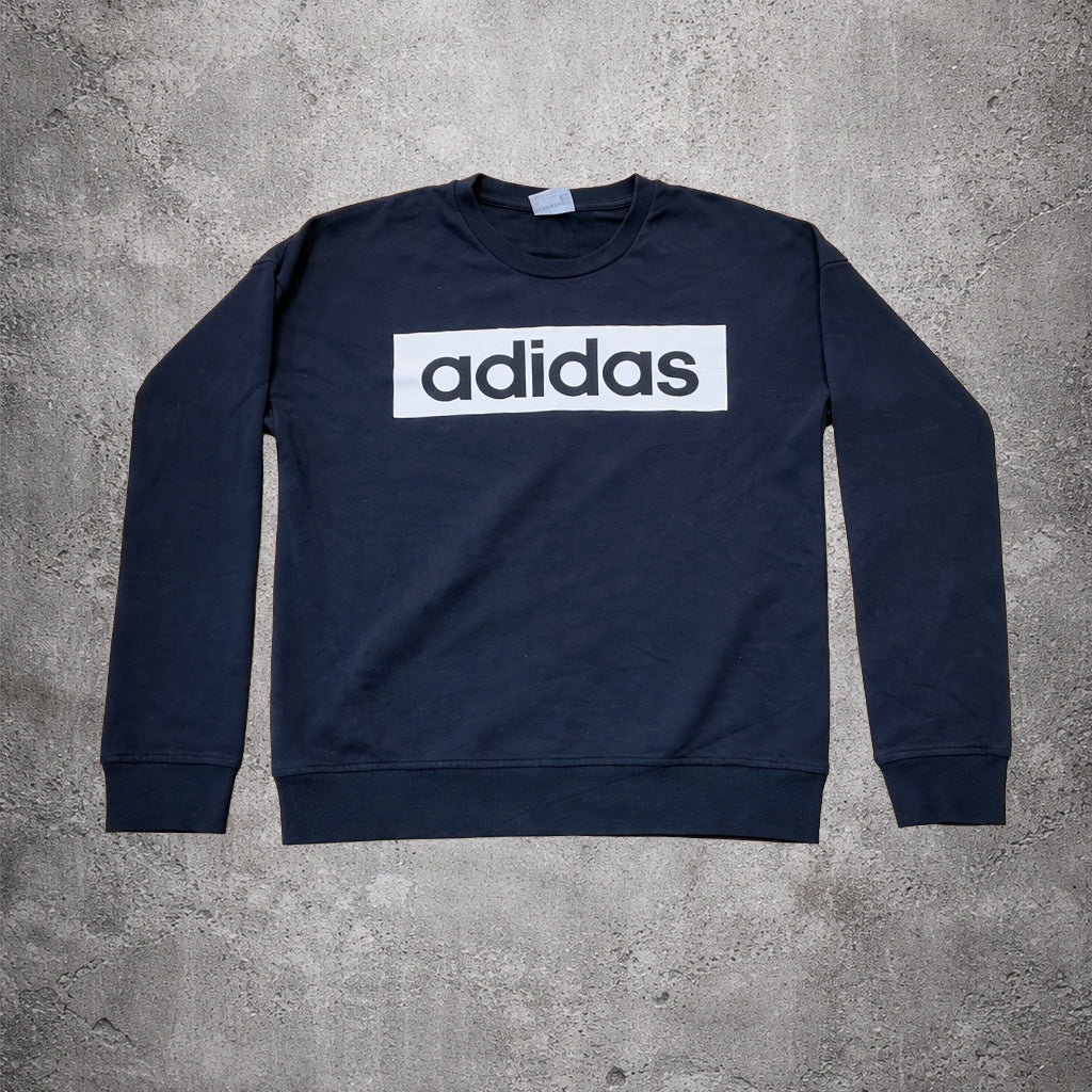 Sweat noir sans capuche - Adidas - Taille S