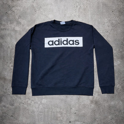 Sweat noir sans capuche - Adidas - Taille S