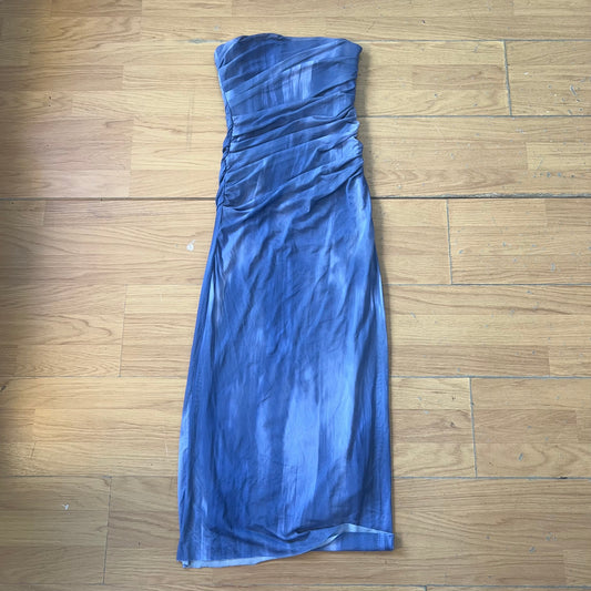 Robe corset bordeaux bustier - Zara - Taille XS by SARLOTTE