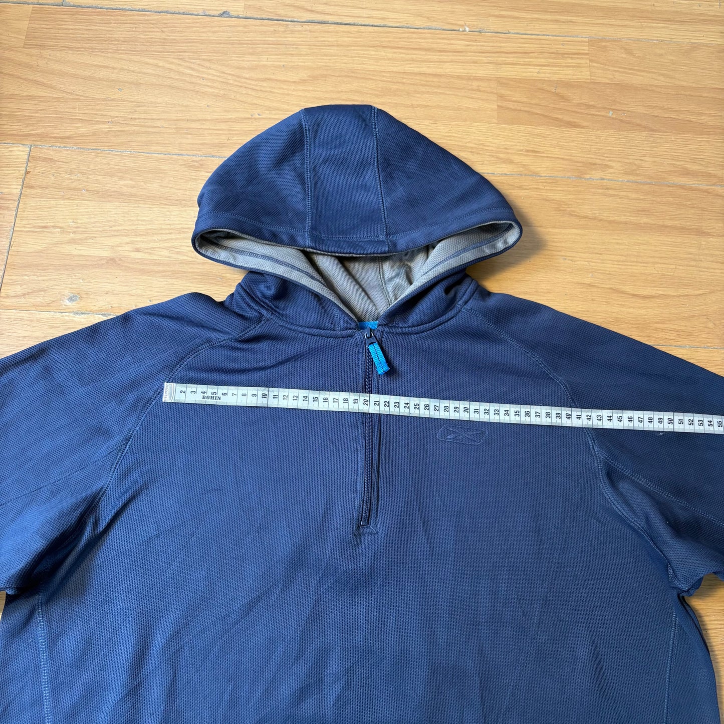 Hoodie quarter-zip bleu - Reebok - Taille L