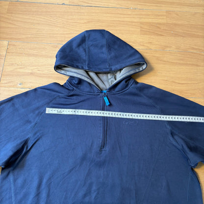 Hoodie quarter-zip bleu - Reebok - Taille L