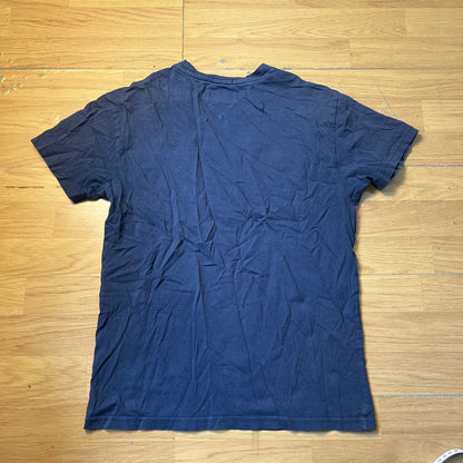T-shirt bleu marine et rouge - Tommy Hilfiger - Taille XS