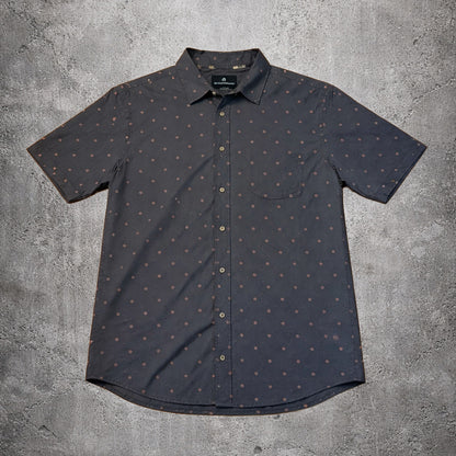 Chemise manches courtes vert foncé - Shouthouse - Taille M