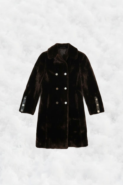 Chocolate Power Fur Coat – by MANDY CHERIE