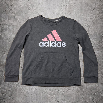 Sweat gris sans capuche - Adidas - Taille M/L