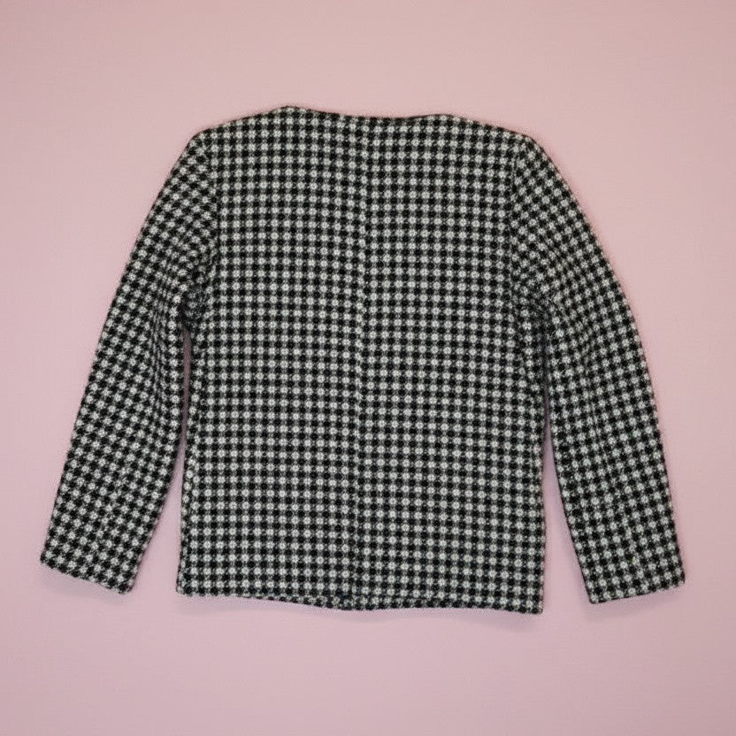 Veste tweed noir et blanc – by Zainab