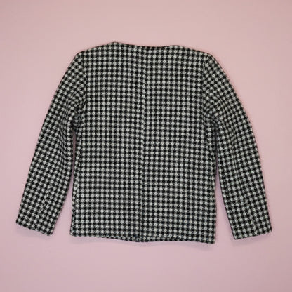 Veste tweed noir et blanc – by Zainab