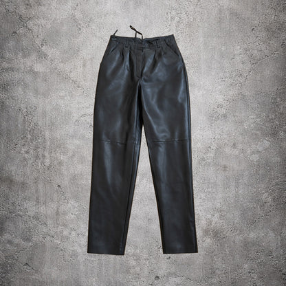 Pantalon en cuir noir - Louis London - Taille 38