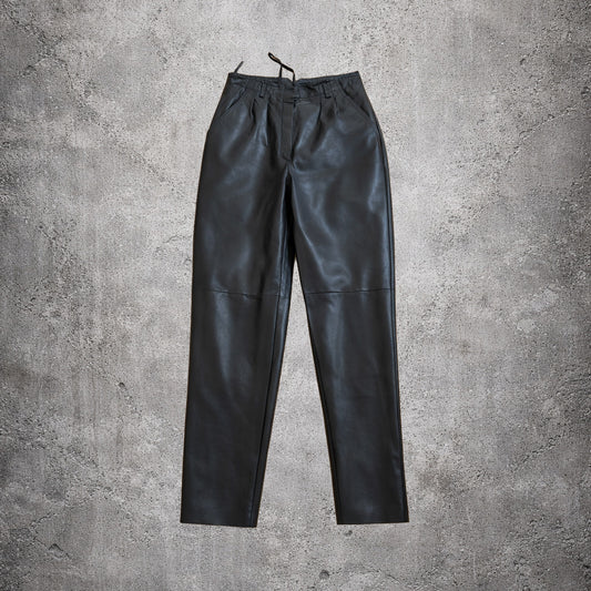 Pantalon en cuir noir - Louis London - Taille 38