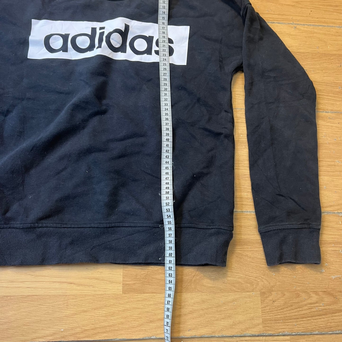 Sweat noir sans capuche - Adidas - Taille S