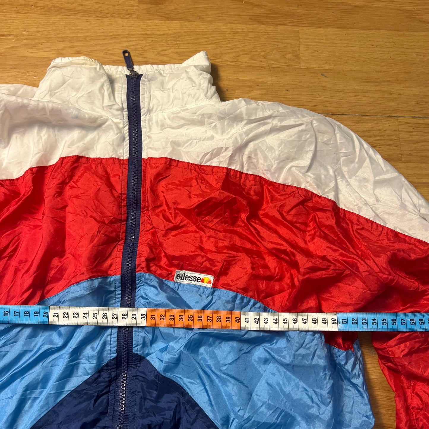 Veste coupe-vent blanc, bleu et rouge - Ellesse - Taille M