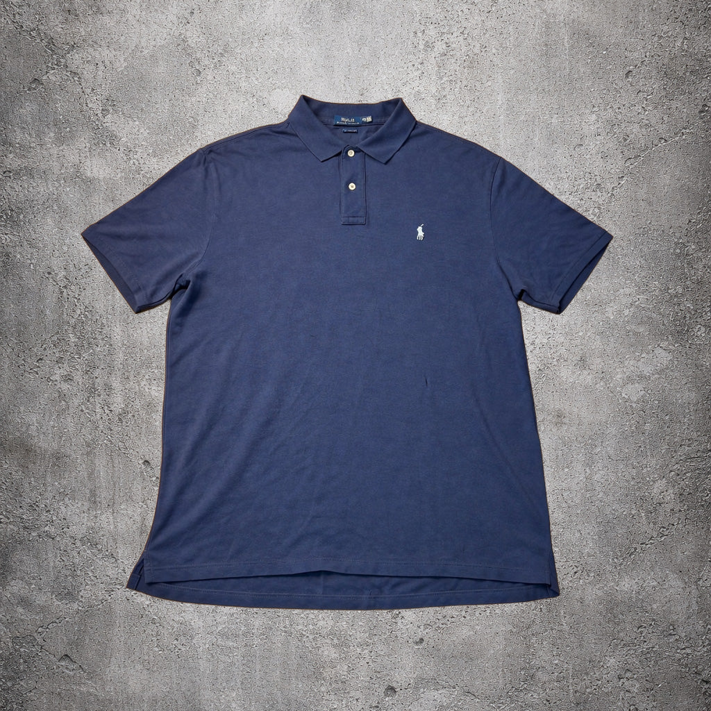 Polo bleu-gris - Ralph Lauren - Taille XXL