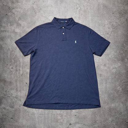 Polo bleu-gris - Ralph Lauren - Taille XXL