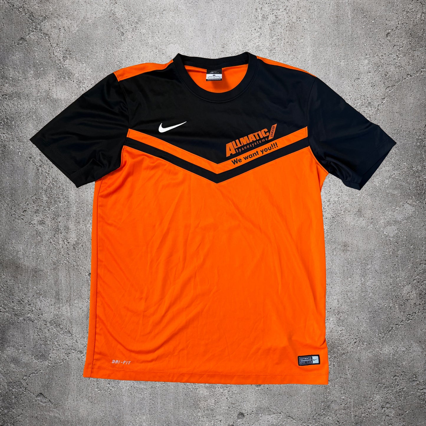 T-shirt orange et noir Authentic Nike-Team - Nike - Taille M