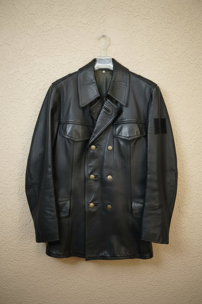 Manteau Long Cuir Véritable - by KER