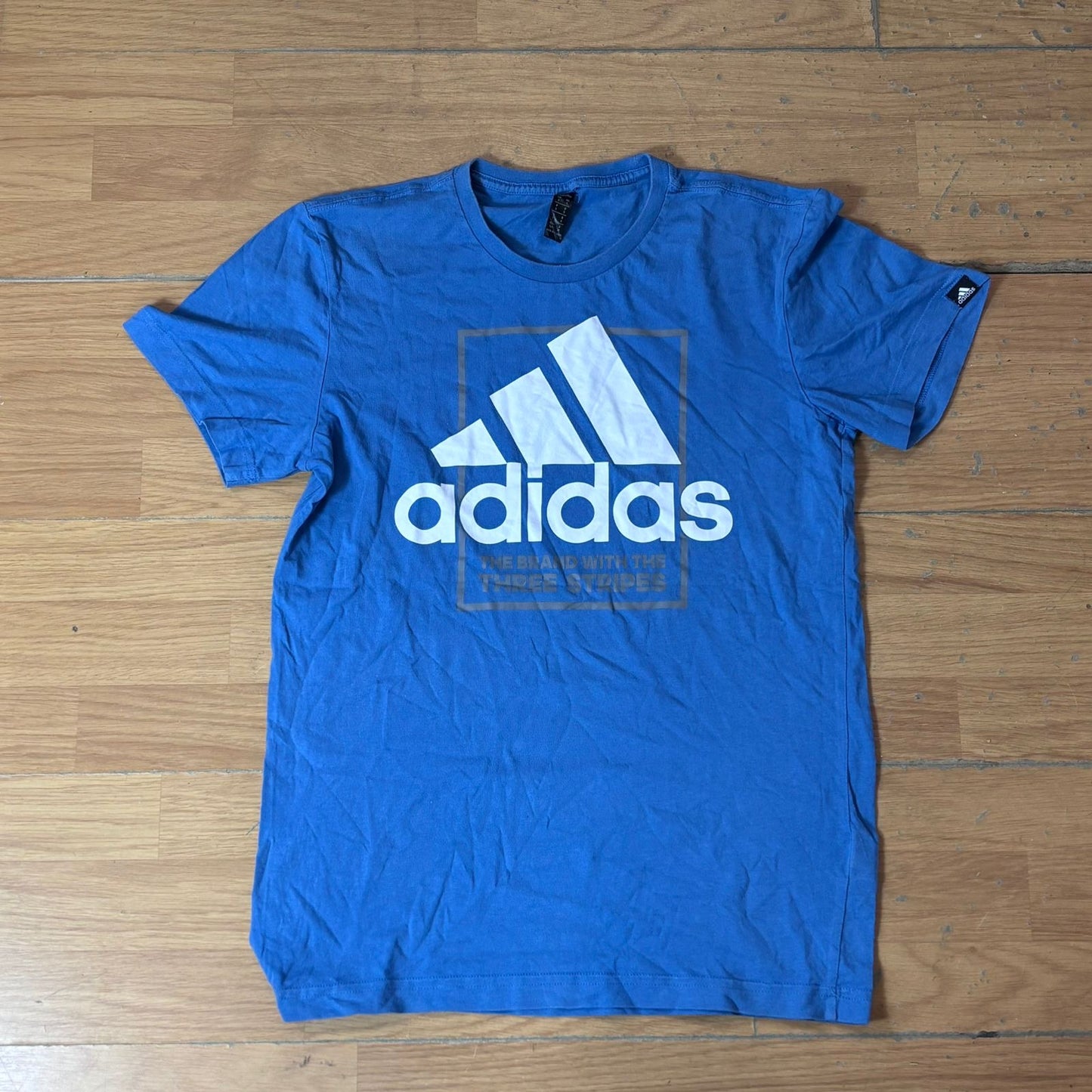 T-shirt Adidas – Taille S (coton, bleu)