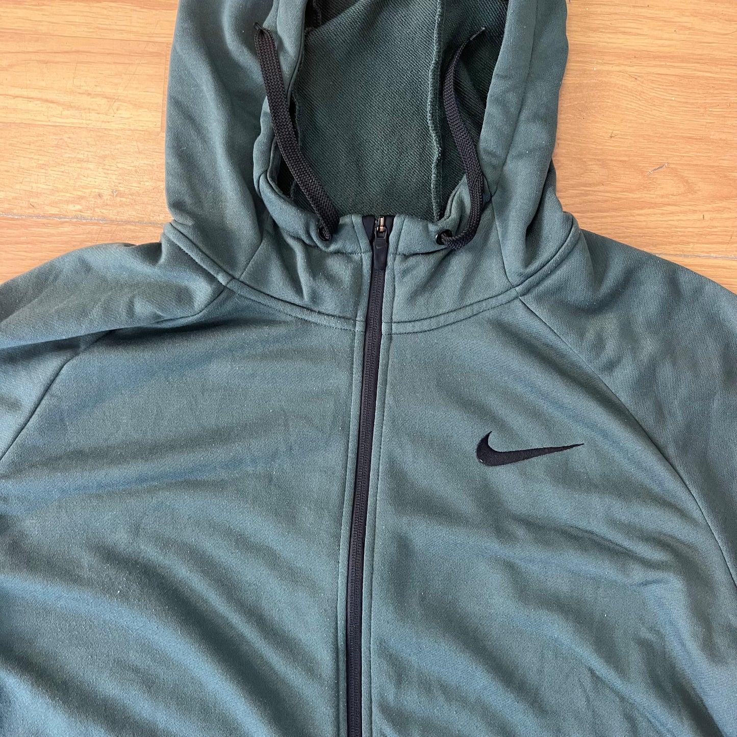 Sweat à capuche vert Dri-FIT avec zip - Nike - Taille XL