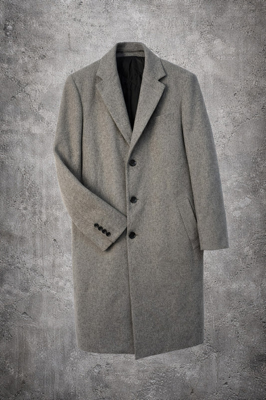 Veste imitation laine gris clair – Taille – M (oversized)