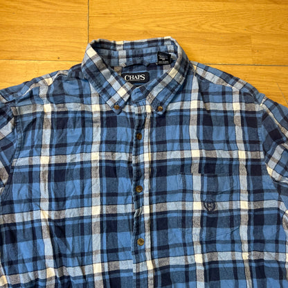 Chemise à carreaux bleu - Chaps - Taille XL