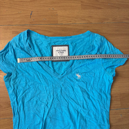T-shirt turquoise - Abercrombie & Fitch - Taille L