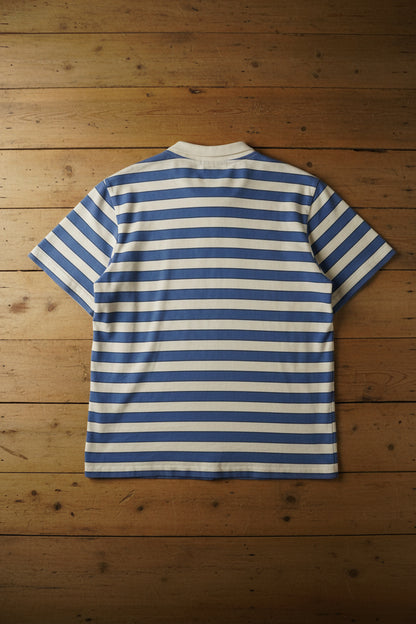 Polo bleu rayé blanc – SS.CARMEN