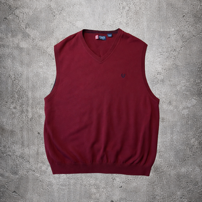 Pull sans manches bordeaux - Chaps - Taille XXL