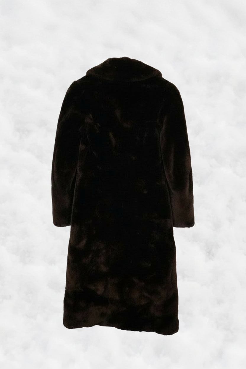 Chocolate Power Fur Coat – by MANDY CHERIE