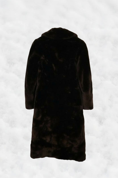 Chocolate Power Fur Coat – by MANDY CHERIE