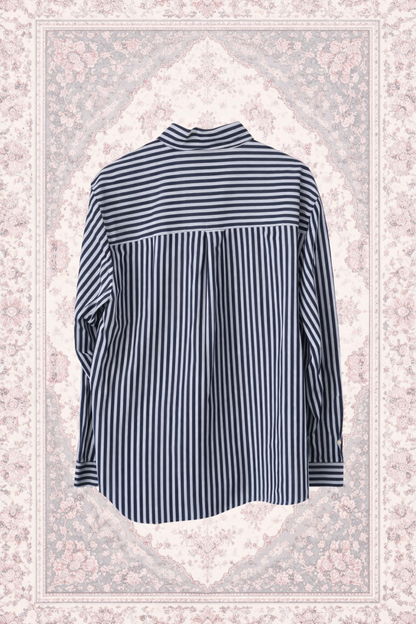 Chemise à rayures bleu et blanc – By Iasmine