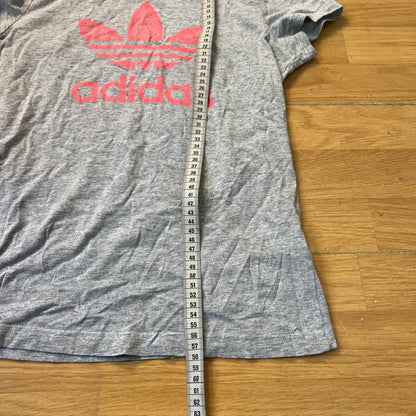 T-shirt femme gris et rose - Adidas - Taille M