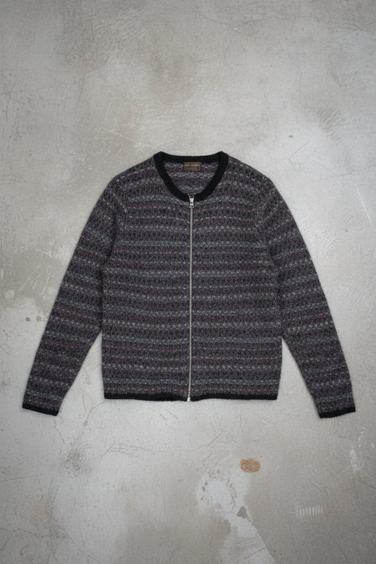 Pull gris foncé zippé – by Zainab