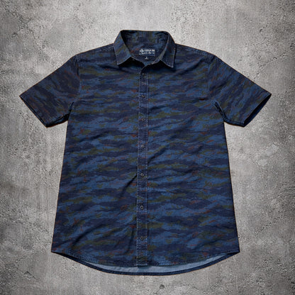 Chemise manches courtes denim camouflage - American Rag - Taille M