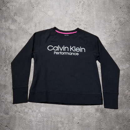 Sweat noir sans capuche - Calvin Klein Performance - Taille S