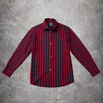 Chemise à carreaux rouges et noirs - Izod - Taille 14/16 ans