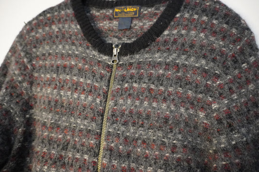 Pull gris foncé zippé – by Zainab