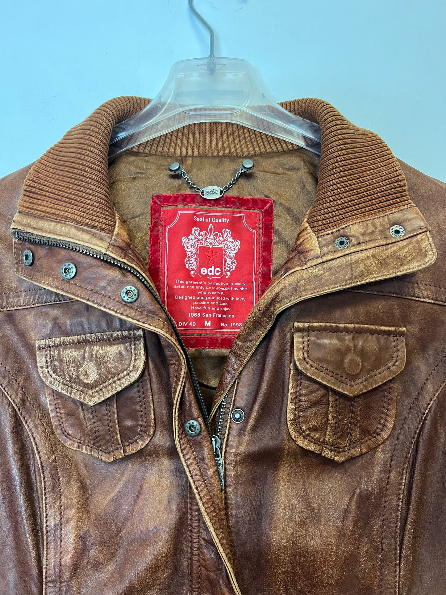 Blouson En Cuir - by BÉATRICE