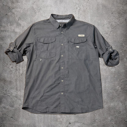 Chemise manches longues khaki - Columbia - Taille L