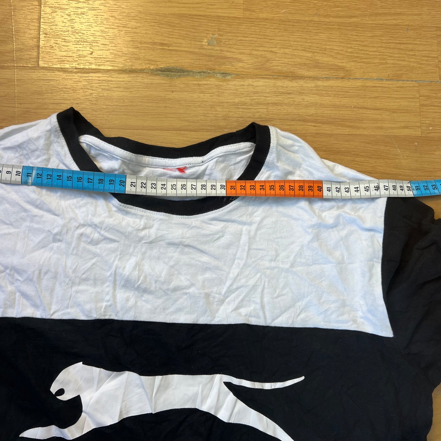 T-shirt blanc et noir - Puma - Taille L