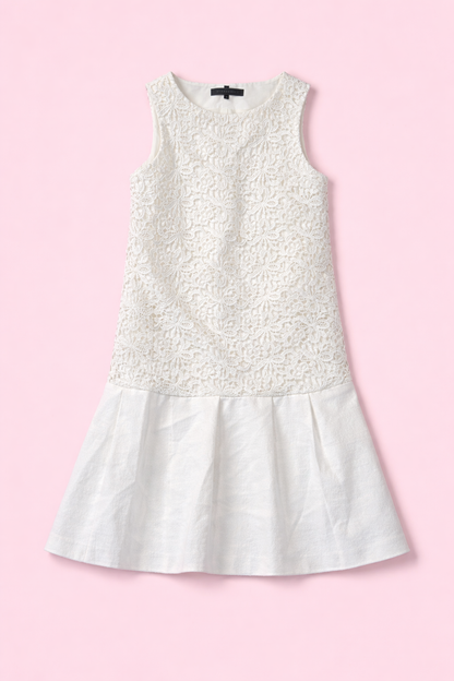 Robe midi blanche by ZAINAB