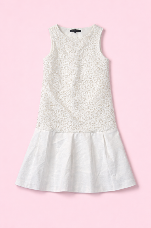 Robe midi blanche by ZAINAB