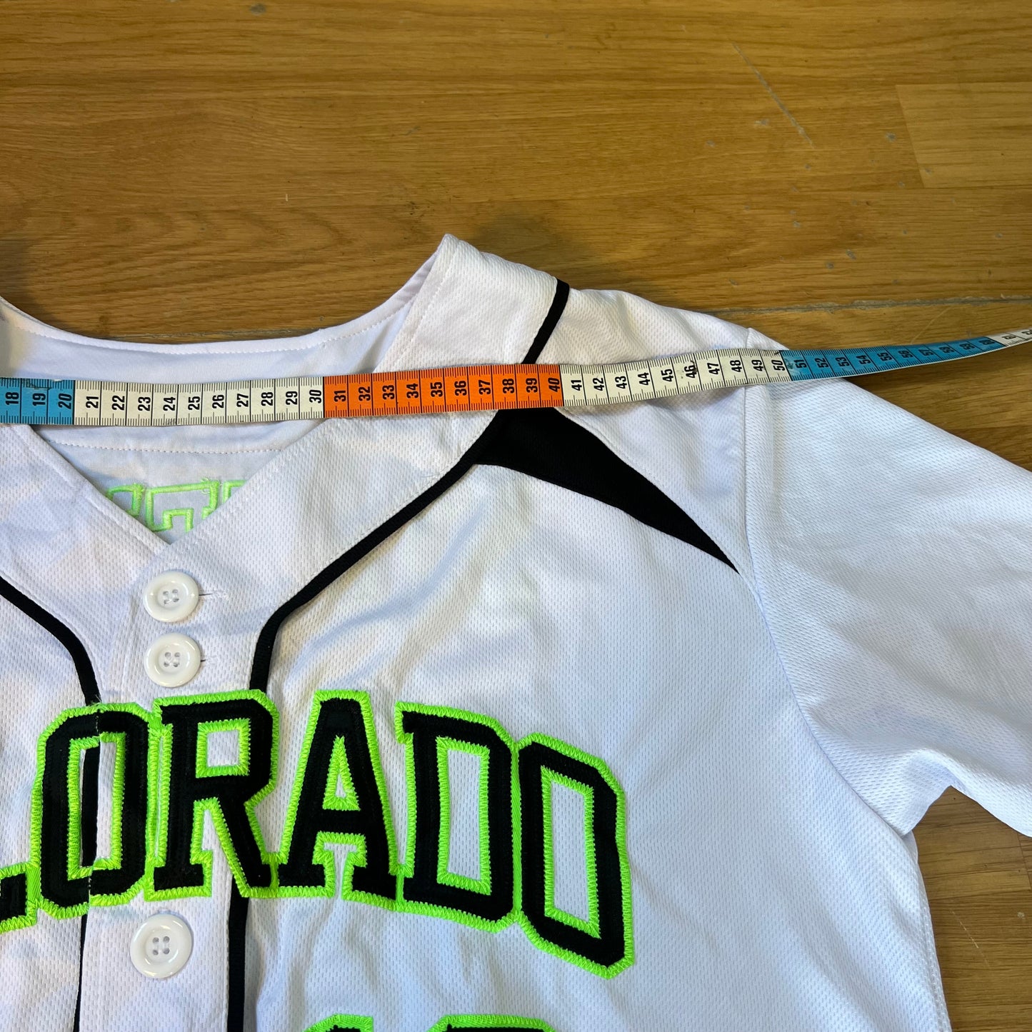 T-shirt baseball blanc Colorado n°16 - Taille XL