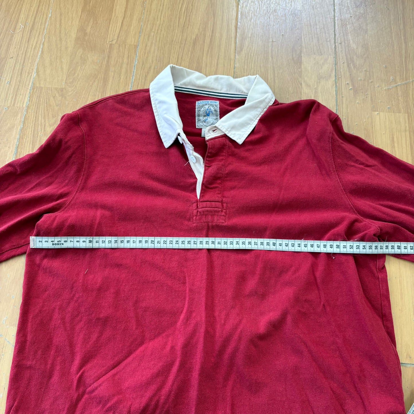 Polo manches longue rouge - Taille L
