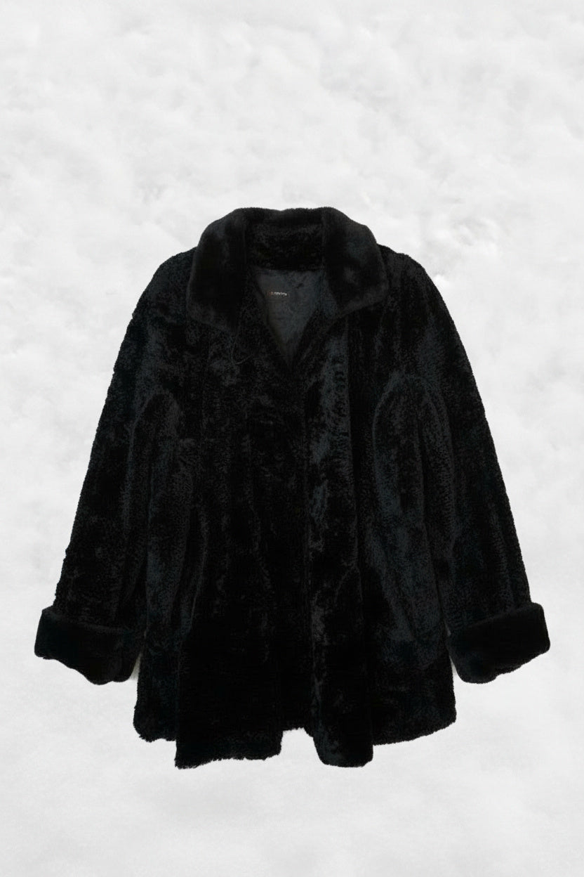 Midnight Noir Fur Jacket – by MANDY CHERIE