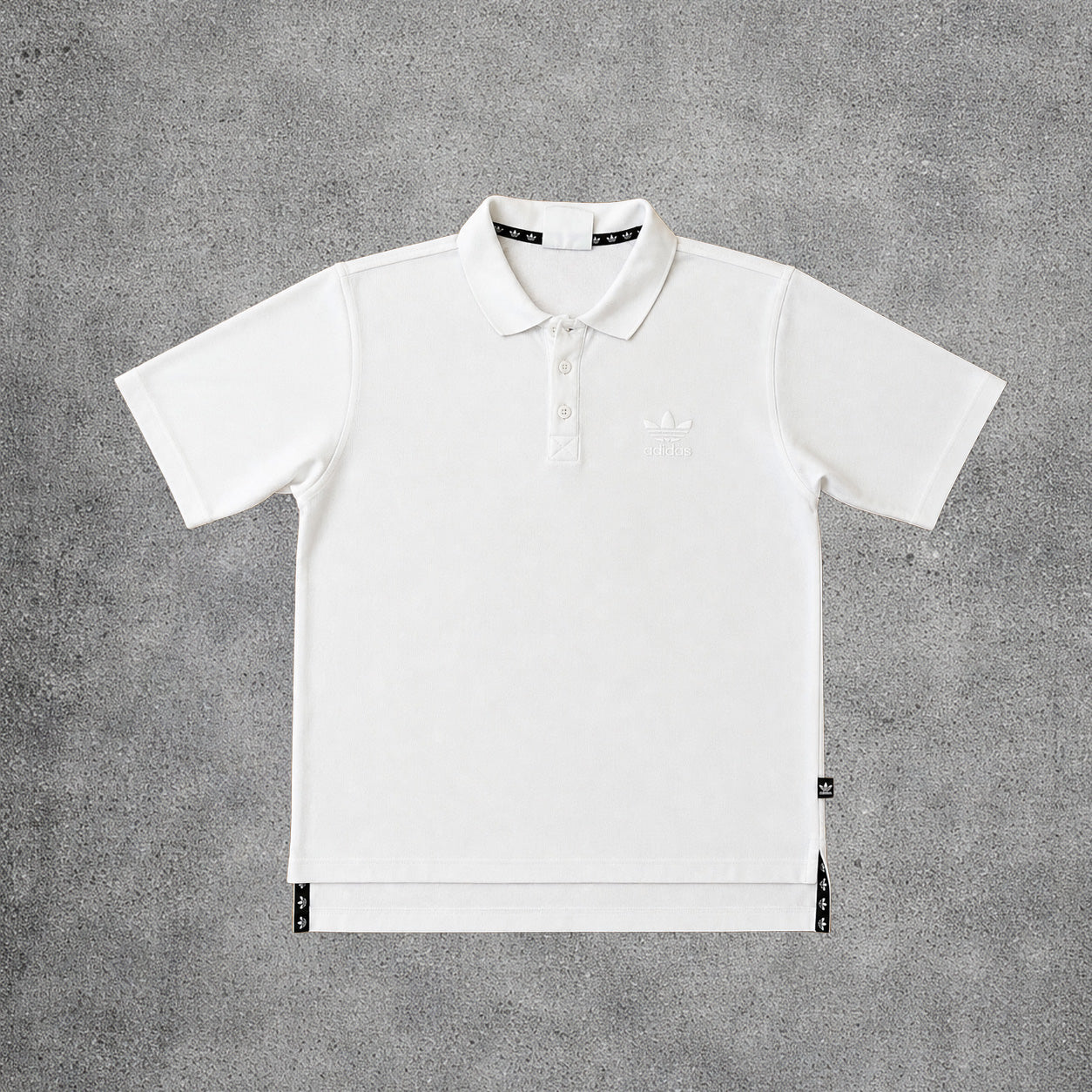 Polo blanc - Adidas - Taille L